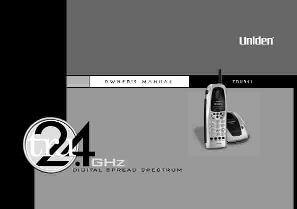 Uniden Cordless Telephone TRU 341-page_pdf